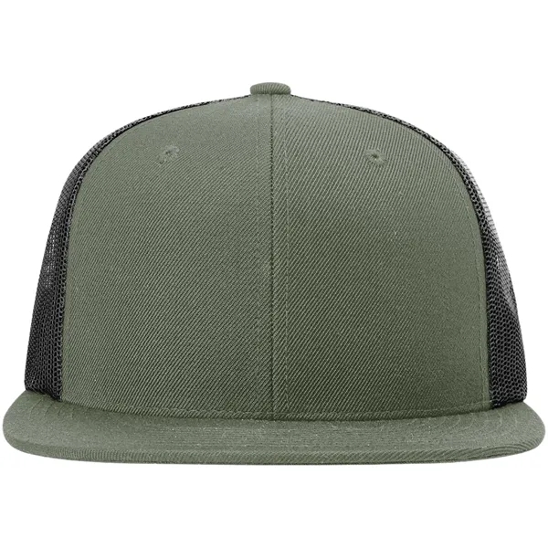 Six-panel, high-profile snapback wool blend flatbill trucker hat.... from ASI 74601 Calico