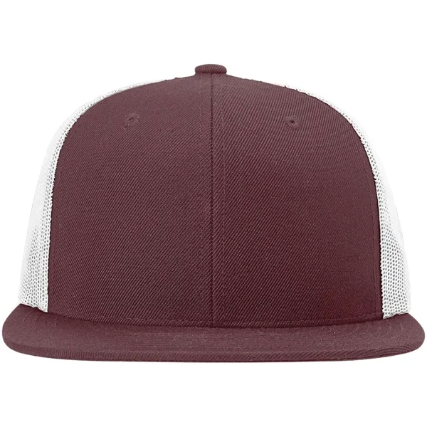 Six-panel, high-profile snapback wool blend flatbill trucker hat.... from ASI 74601 Calico