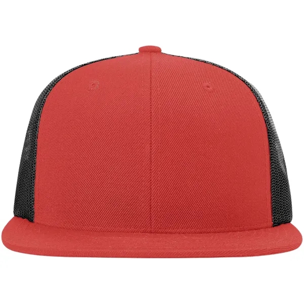 Six-panel, high-profile snapback wool blend flatbill trucker hat.... from ASI 74601 Calico