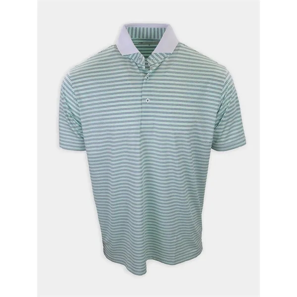 Elevate your golf game with the Classic Fit Moby Striped Golf... from ASI 38120 Ball Pro / Diversified Quality Kitchenware / Branded Apparel Designs