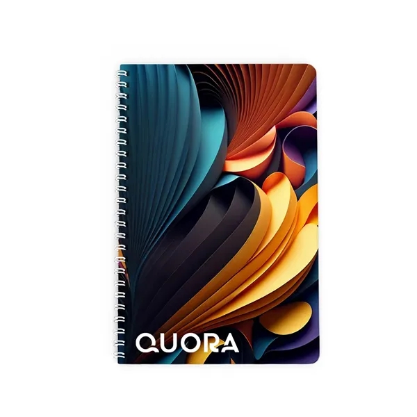 Side spiral notebook with 50 pages, coil binding and customization.... from ASI 61125 Hit Promotional Products / Hit®