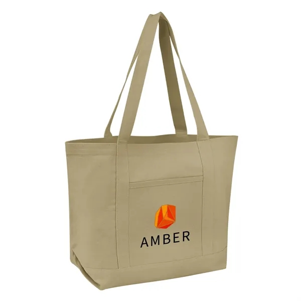 7" x 21" x 14" recycled cotton canvas tote bag with... from ASI 61125 Hit Promotional Products / Hit®