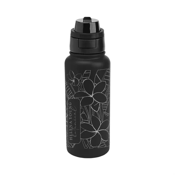 Item #504320 32 Oz. Full Laser Pop Sip & Chug Recycled Stainless Steel...