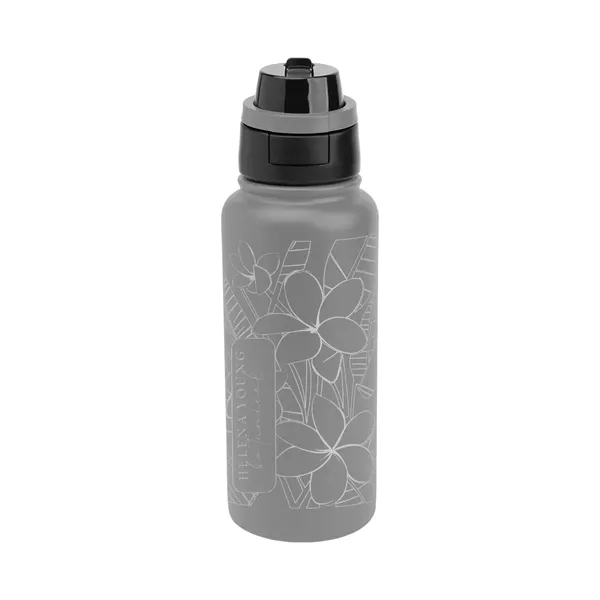 Item #504320 32 Oz. Full Laser Pop Sip & Chug Recycled Stainless Steel...