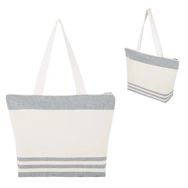Item #3926 Marlo 10 Oz. Recycled Cotton Zippered Tote Bag
