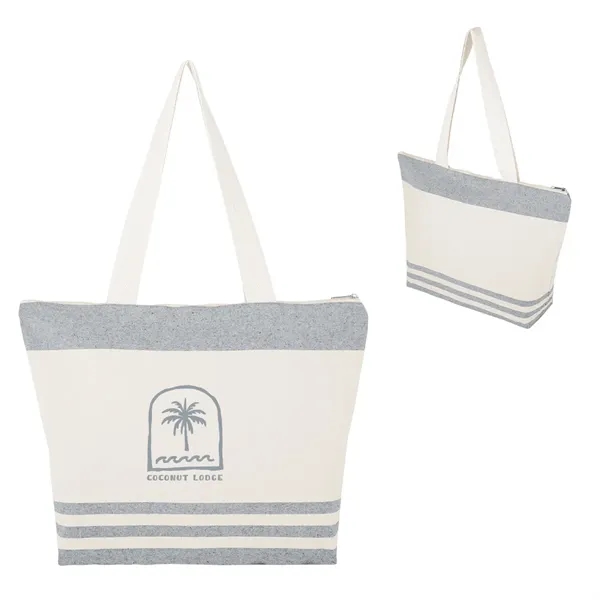 Item #3926 Marlo 10 Oz. Recycled Cotton Zippered Tote Bag