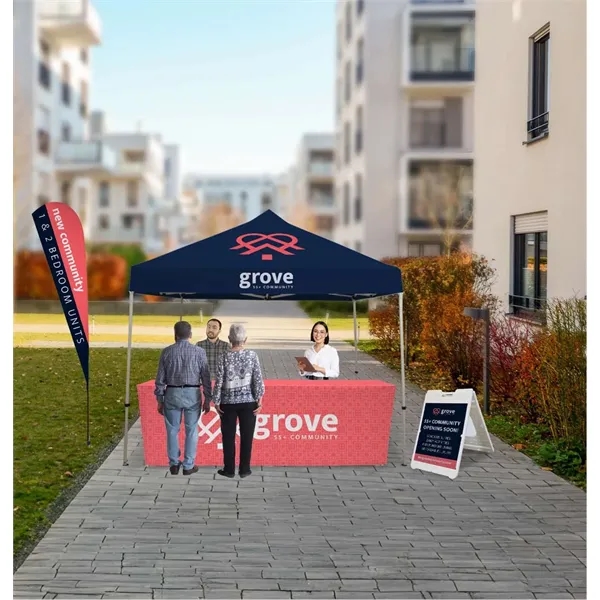 11.5' teardrop sail sign made of super poly knit fabric with... from ASI 87188 Showdown Displays