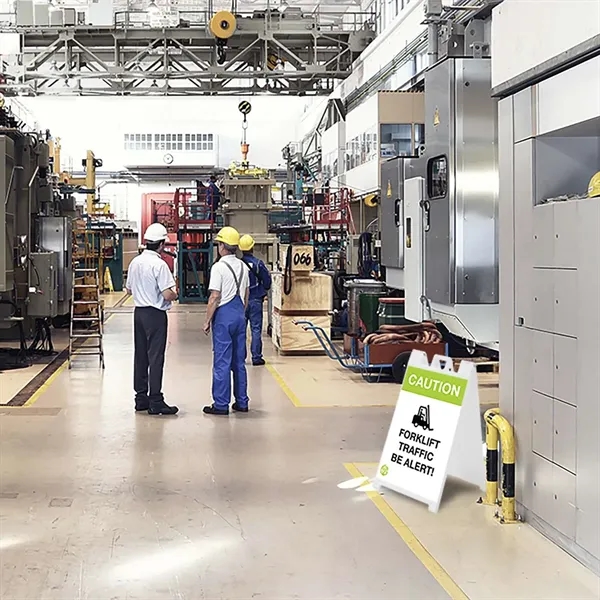 A-frame kit with frame, signboard, carry handle and full color graphics.... from ASI 87188 Showdown Displays