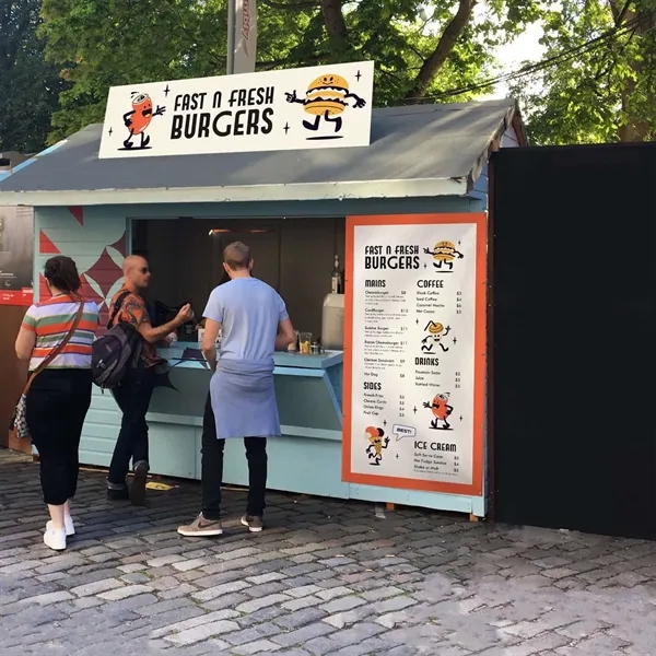 4' x 8' banner made of 18 oz. opaque scrim vinyl... from ASI 87188 Showdown Displays