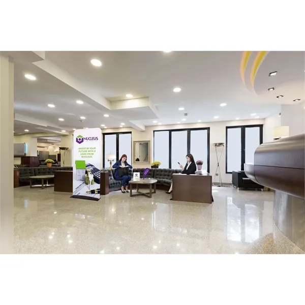 3' EuroFit banner display kit with steel base, plastic feet, frame,... from ASI 87188 Showdown Displays