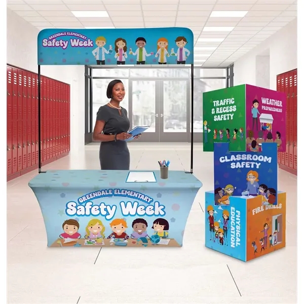 This display features three stackable cube-shaped pieces that are easy to... from ASI 87188 Showdown Displays