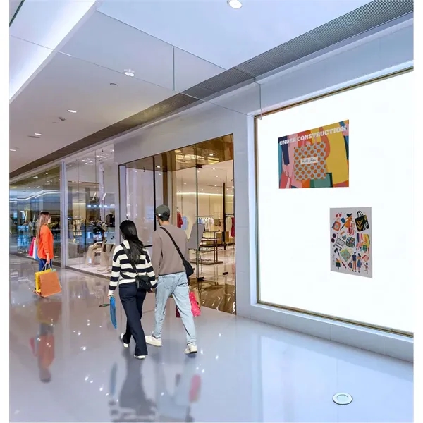 20" x 30" wall decal made of opaque matte white vinyl... from ASI 87188 Showdown Displays