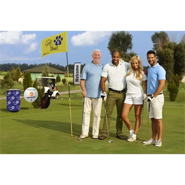 Nylon golf flag with single-sided graphics.... from ASI 87188 Showdown Displays