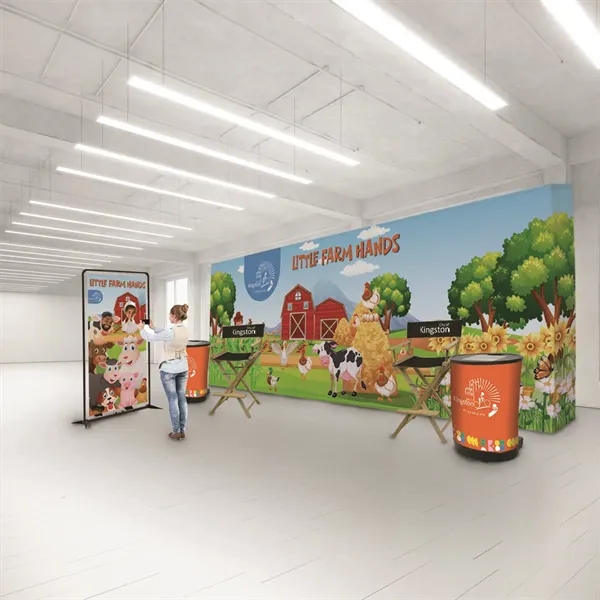 20' straight splash wrap kit with graphic panel that covers the... from ASI 87188 Showdown Displays