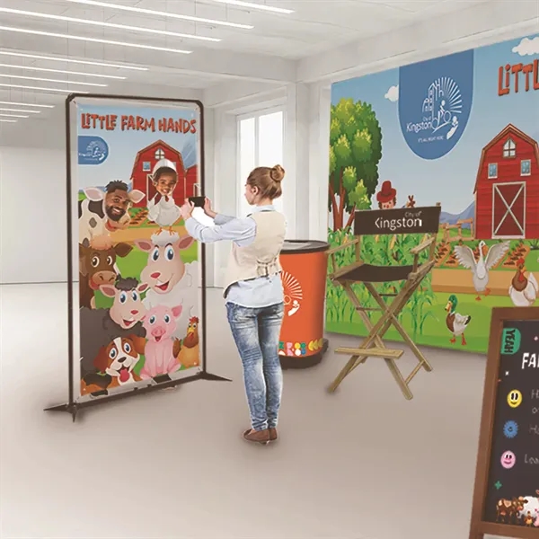 4.5' double face cutout kit with fold-out legs, tension spring with... from ASI 87188 Showdown Displays