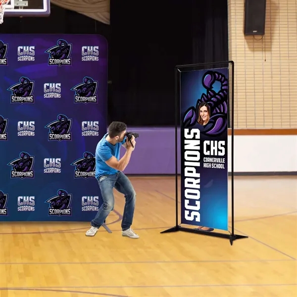 Single face cutout kit with fold-out legs, tension spring with double-sided... from ASI 87188 Showdown Displays