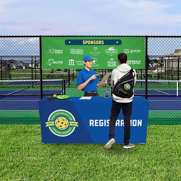 3' x 10' banner made of 18 oz. opaque scrim vinyl... from ASI 87188 Showdown Displays