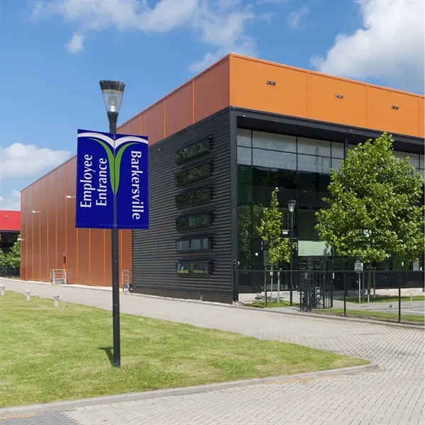 30" x 84" vinyl banner with 3" pole pockets and single-sided... from ASI 87188 Showdown Displays