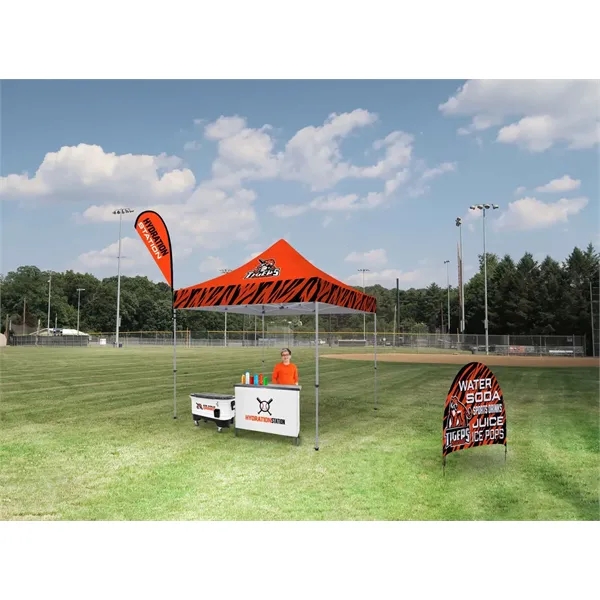 10' deluxe tent kit with crank-up canopy, steel frame, legs, feet... from ASI 87188 Showdown Displays