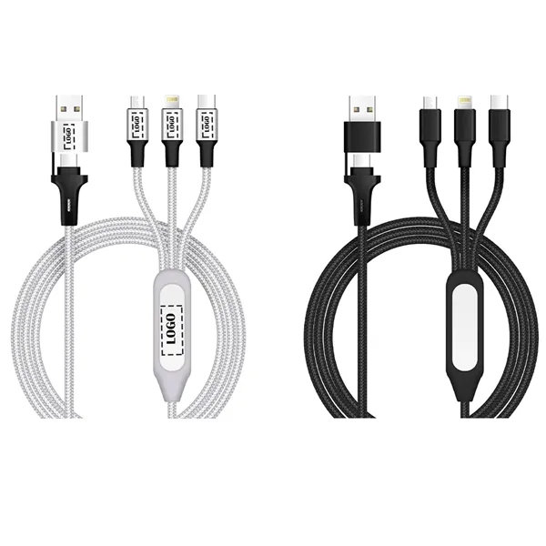 5-in-1 LED charging cable plus laser engraving on 1 location plus... from ASI 37218 Athena Promo (tm)
