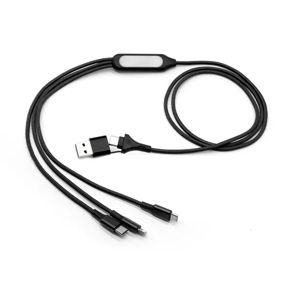 5-in-1 LED charging cable plus laser engraving on 1 location plus... from ASI 37218 Athena Promo (tm)