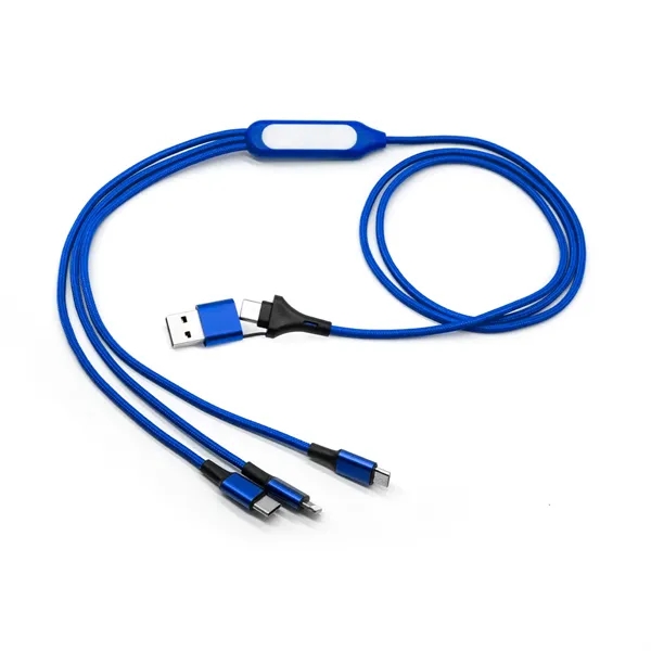 5-in-1 LED charging cable plus laser engraving on 1 location plus... from ASI 37218 Athena Promo (tm)