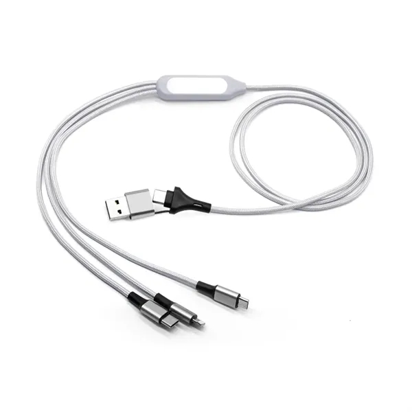 5-in-1 LED charging cable plus laser engraving on 1 location plus... from ASI 37218 Athena Promo (tm)