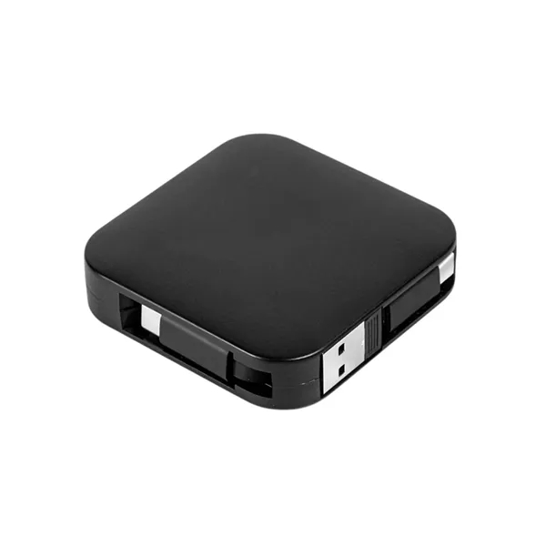 5-in-1 Retractable 60W charging cable with phone stand plus 1C silkscreen... from ASI 37218 Athena Promo (tm)