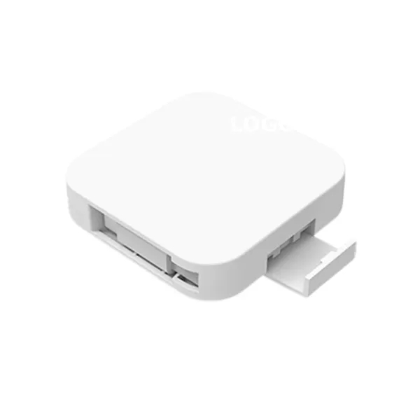 5-in-1 Retractable 60W charging cable with phone stand plus 1C silkscreen... from ASI 37218 Athena Promo (tm)