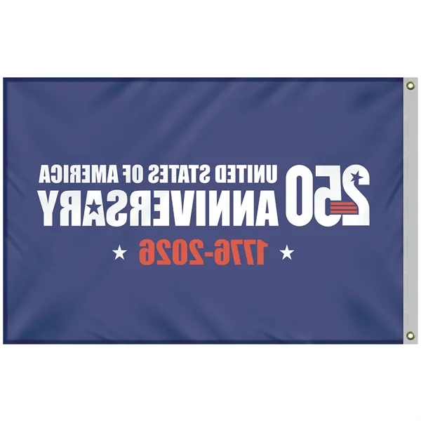 4' x 6' Single Reverse Blue America 250 Anniversary Flag... from ASI 80228 Quinn