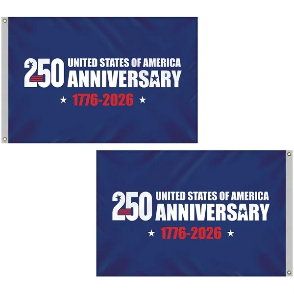 4' x 6' Double Sided Blue America 250 Anniversary Flag... from ASI 80228 Quinn