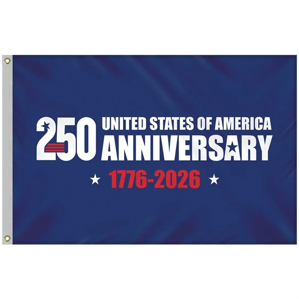 4' x 6' Double Sided Blue America 250 Anniversary Flag... from ASI 80228 Quinn