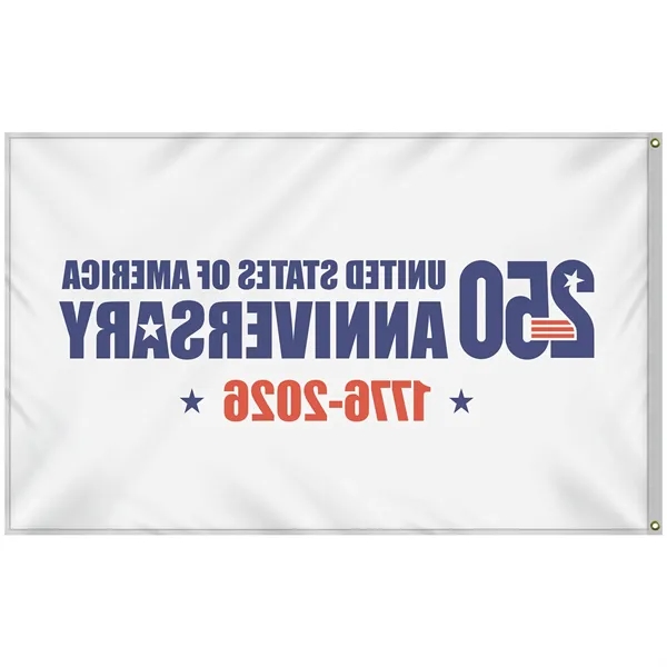 5' x 8' Single Reverse White America 250 Anniversary Flag... from ASI 80228 Quinn