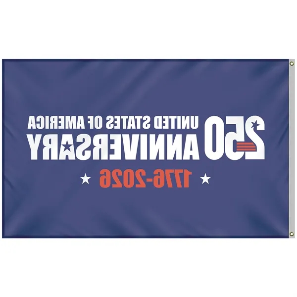 5' x 8' Single Reverse Blue America 250 Anniversary Flag... from ASI 80228 Quinn