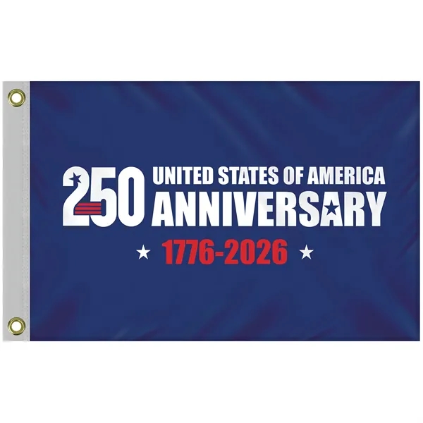 2' x 3' Double Sided Blue America 250 Anniversary Flag... from ASI 80228 Quinn