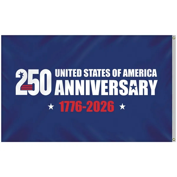 5' x 8' Double Sided Blue America 250 Anniversary Flag... from ASI 80228 Quinn