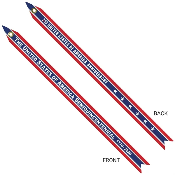 1 1/2" x 24" America 250 Anniversary Knit Polyester Streamer... from ASI 80228 Quinn