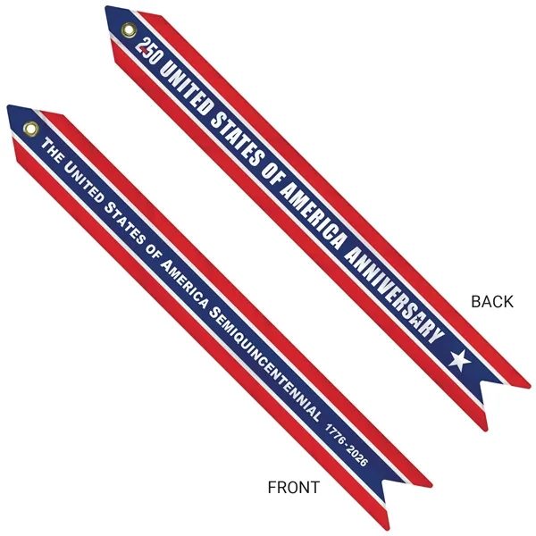 2 3/4" x 24" America 250 Anniversary Knit Polyester Streamer... from ASI 80228 Quinn