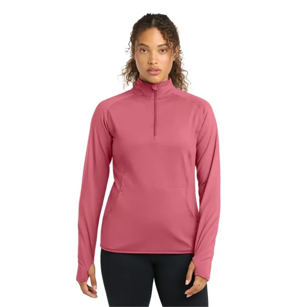 Sport-Tek Ladies Sport-Wick Stretch 1/2-Zip Pullover.... from ASI 84863 SanMar