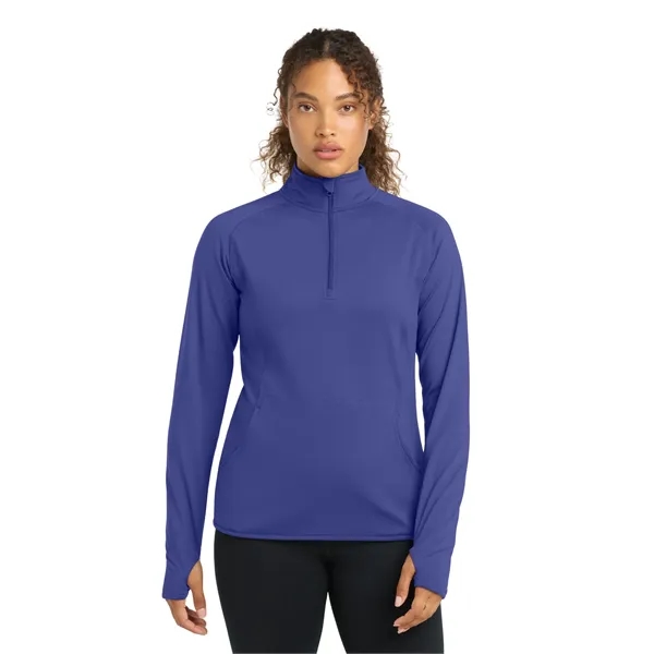 Sport-Tek Ladies Sport-Wick Stretch 1/2-Zip Pullover.... from ASI 84863 SanMar