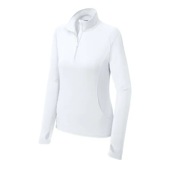 Sport-Tek Ladies Sport-Wick Stretch 1/2-Zip Pullover.... from ASI 84863 SanMar