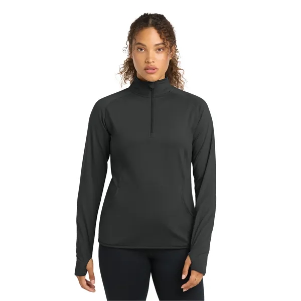 Sport-Tek Ladies Sport-Wick Stretch 1/2-Zip Pullover.... from ASI 84863 SanMar
