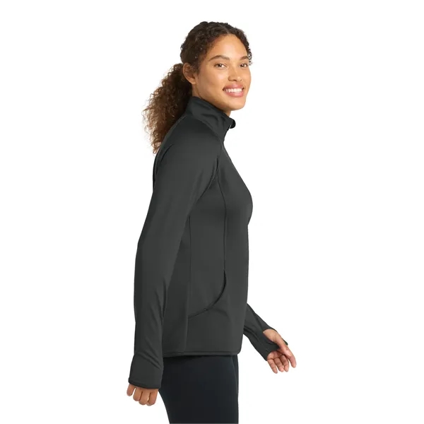 Sport-Tek Ladies Sport-Wick Stretch 1/2-Zip Pullover.... from ASI 84863 SanMar