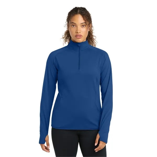 Sport-Tek Ladies Sport-Wick Stretch 1/2-Zip Pullover.... from ASI 84863 SanMar