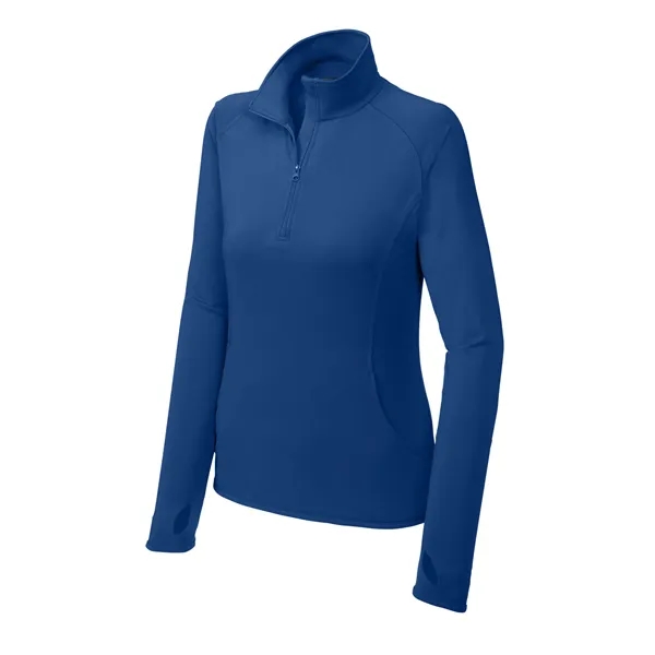 Sport-Tek Ladies Sport-Wick Stretch 1/2-Zip Pullover.... from ASI 84863 SanMar