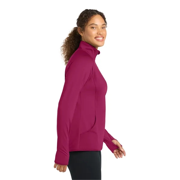 Sport-Tek Ladies Sport-Wick Stretch 1/2-Zip Pullover.... from ASI 84863 SanMar