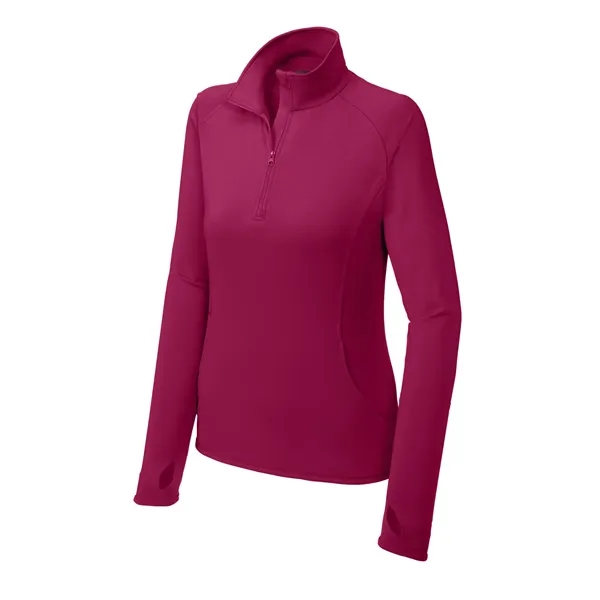 Sport-Tek Ladies Sport-Wick Stretch 1/2-Zip Pullover.... from ASI 84863 SanMar
