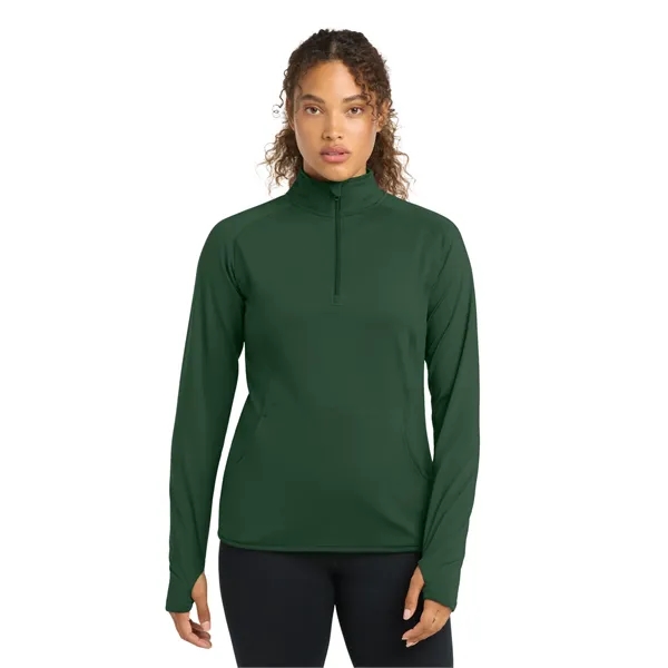 Sport-Tek Ladies Sport-Wick Stretch 1/2-Zip Pullover.... from ASI 84863 SanMar