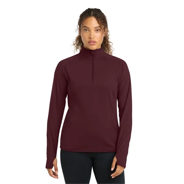 Sport-Tek Ladies Sport-Wick Stretch 1/2-Zip Pullover.... from ASI 84863 SanMar