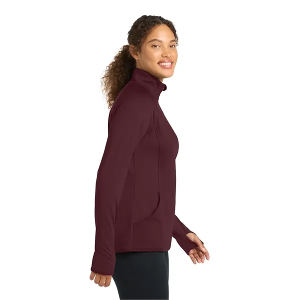 Sport-Tek Ladies Sport-Wick Stretch 1/2-Zip Pullover.... from ASI 84863 SanMar